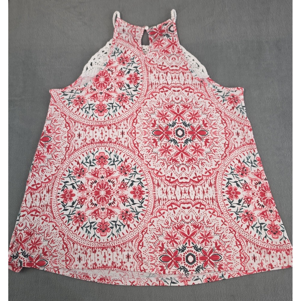Torrid Boho Crochet Floral Tank Top Womens Plus Size 1 - Picture 5 of 8